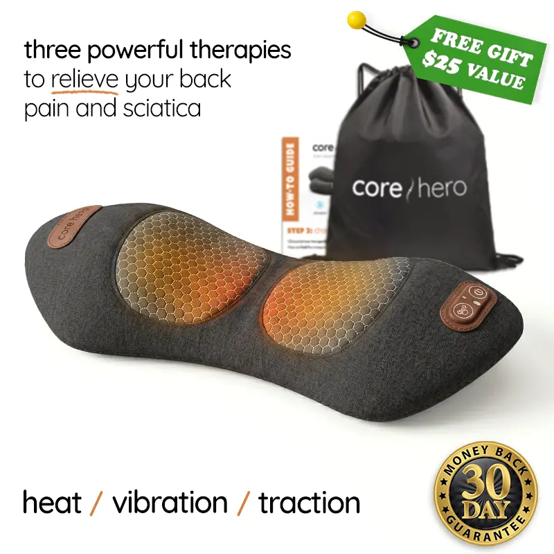 Core Hero® 3-in-1 Lumbar Massage Pillow