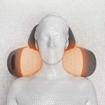 Callixe Massage Neck Hump Cervical Neck Massager Pillow With Heat Thera Pillow