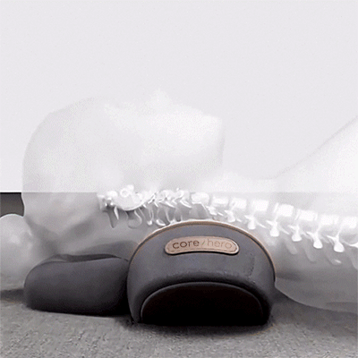 Therapillow Traction Massager 3 In 1 Callixethera Pillow Massage Neck Hump With Heat Therapy For Neck Pain Relief Shoulder Back Gray Callixe Thera Pillow Massage Neck Hump